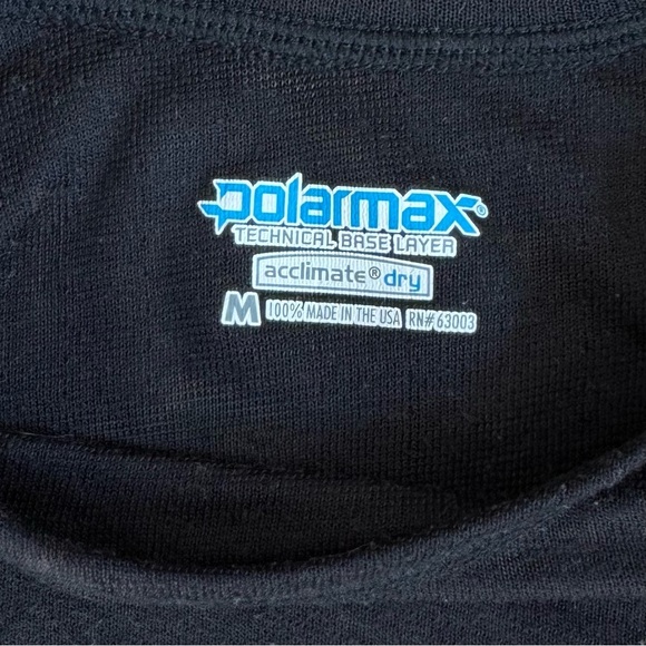 Polarmax Technical Base Layer Shirt Long Sleeve Black Ski Snowboard Gear Youth M - Picture 5 of 5